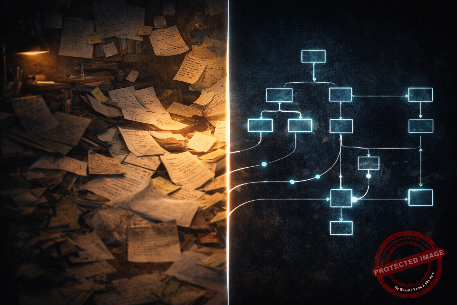 connected content system growing and expanding over time