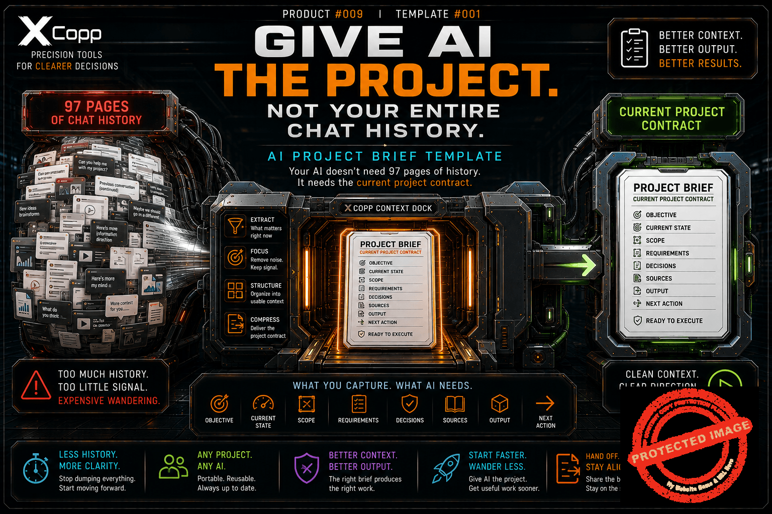AI Project Brief Template 1 XCopp AI Project Brief Template for giving AI clear current project context instead of entire chat history