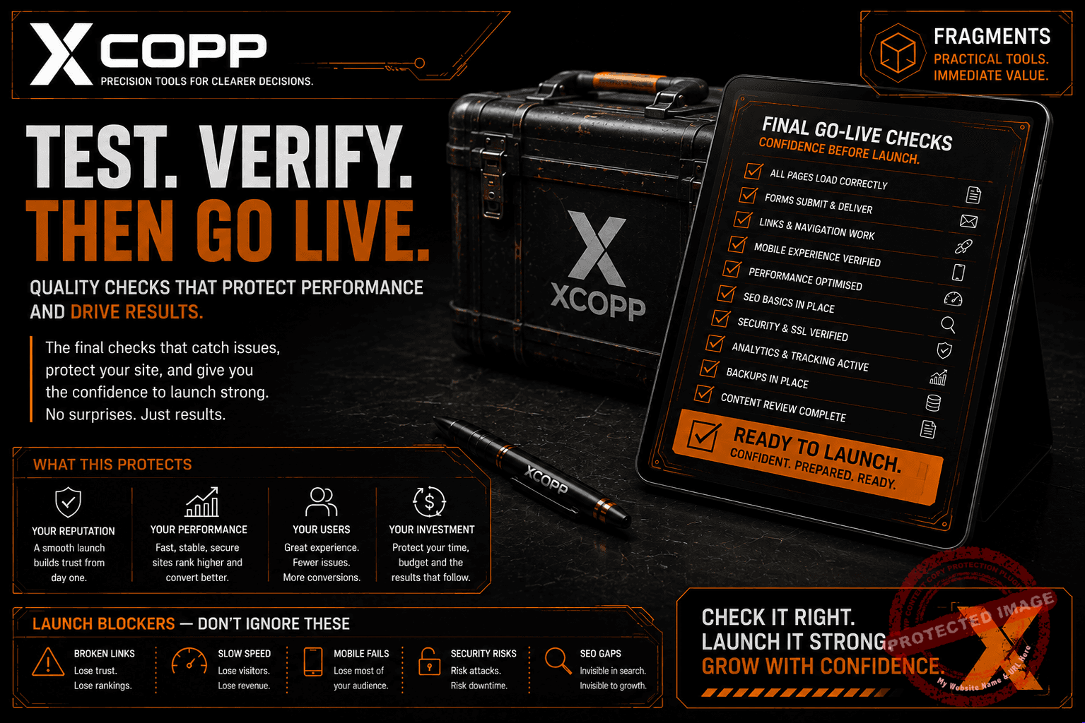 Website Launch Checklist 5 XCopp final website go-live verification checklist
