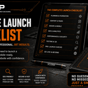 XCopp Website Launch Checklist for checking a website before launch
